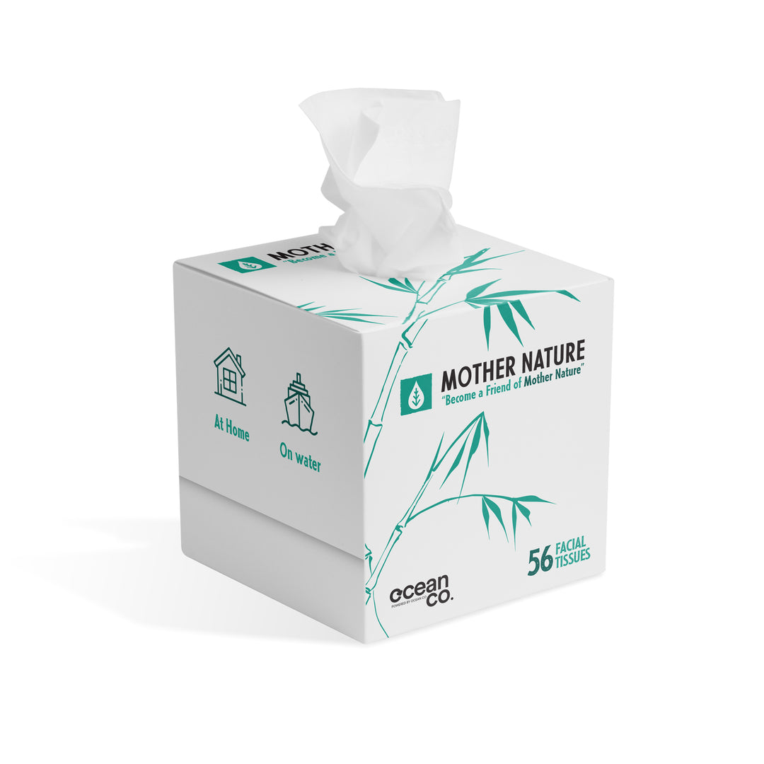 cube box of facial tissues